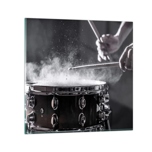 Obraz na szkle - Puls muzyki - 70x70 cm