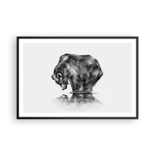 Plakat w czarnej ramie - Miło zobaczyć się z kimś bliskim - 91x61 cm