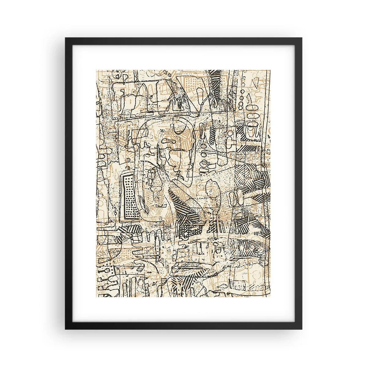 Plakat w czarnej ramie - Czeka na rozszyfrowanie - 40x50 cm