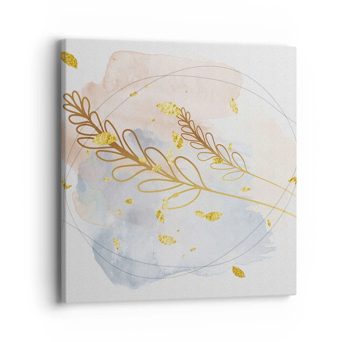 Obraz na płótnie - Złoty podmuch - 40x40 cm