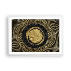 Plakat w białej ramie - Kompozycja glamour - 70x50 cm