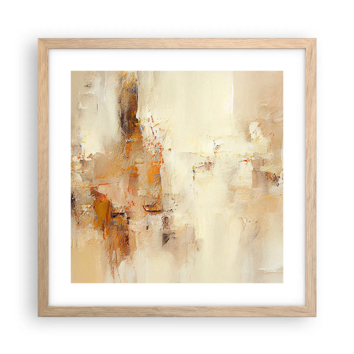 Plakat w ramie jasny dąb - Dusza bursztynu - 40x40 cm