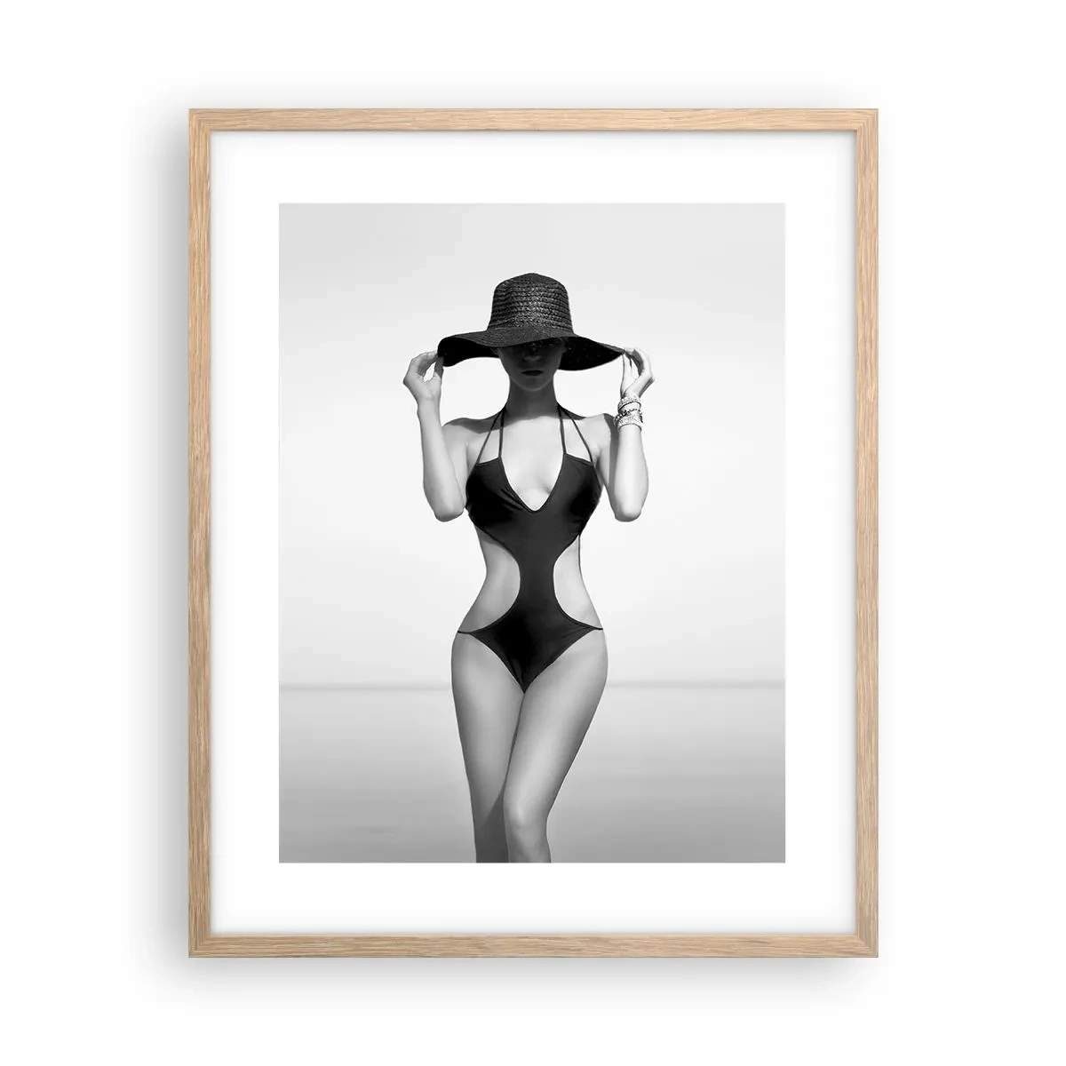 Plakat w ramie jasny dąb - Na imię mi: Elegancja - 40x50 cm