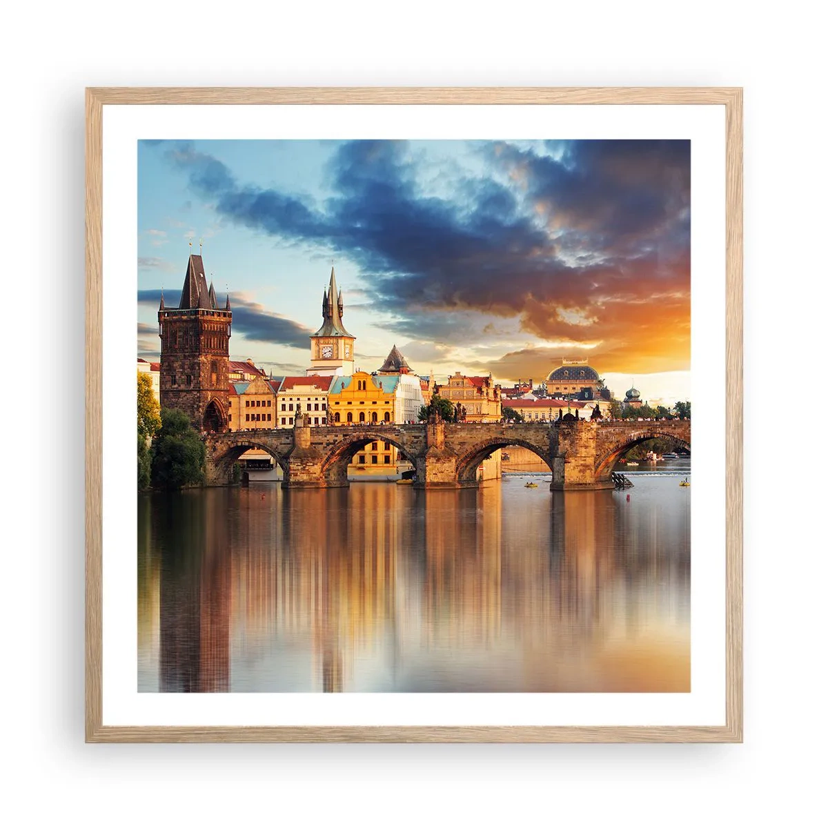 Plakat w ramie jasny dąb - Piękna od wieków - 60x60 cm