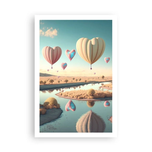 Plakat - Miłość pozwala wznieść się - 61x91 cm