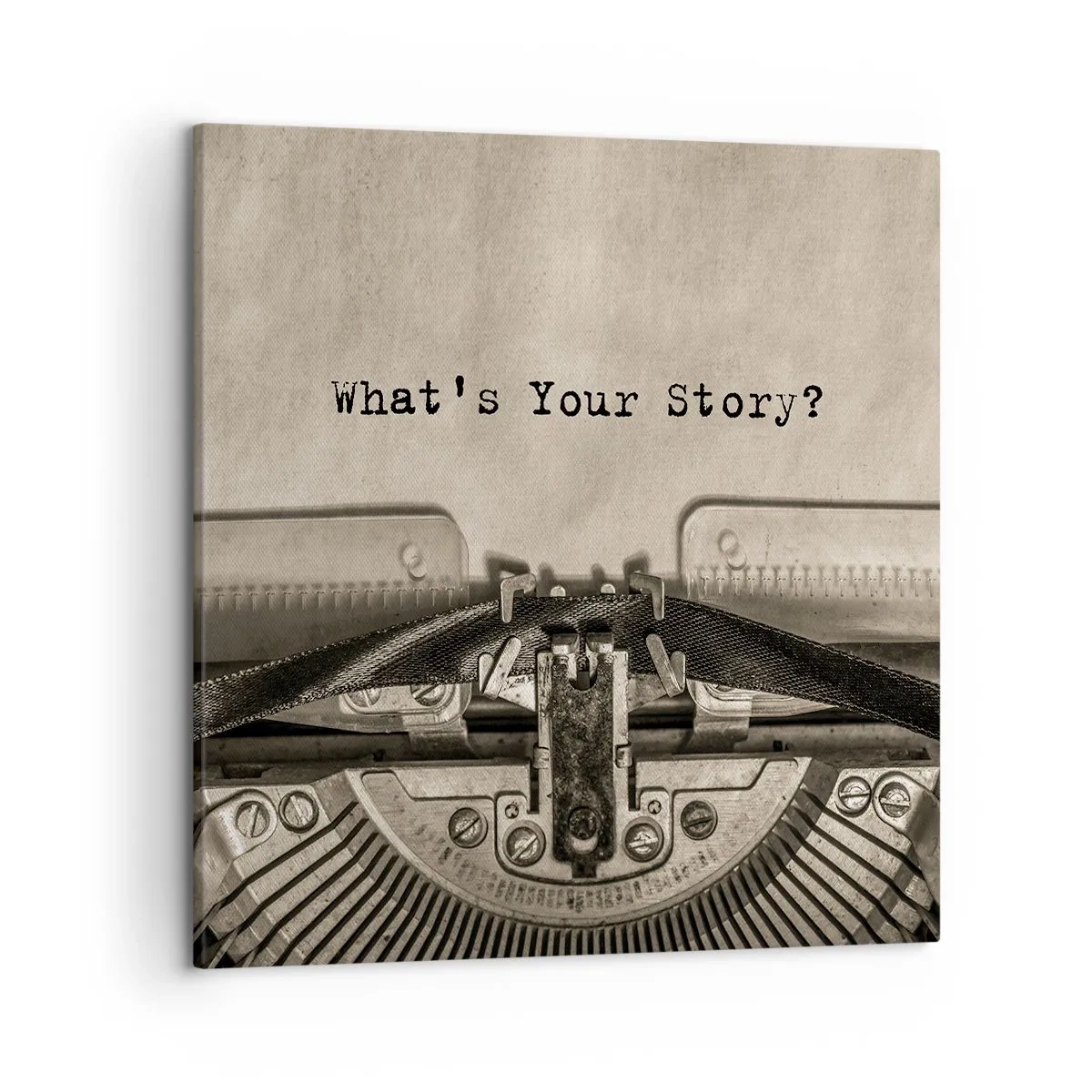 Obraz na płótnie - Opowiedz mi - 50x50 cm