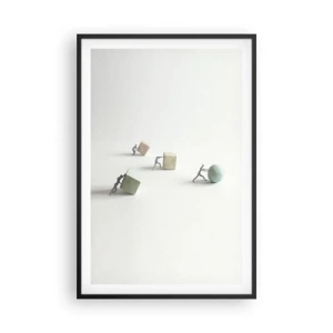 Plakat w czarnej ramie - Samo życie - 61x91 cm