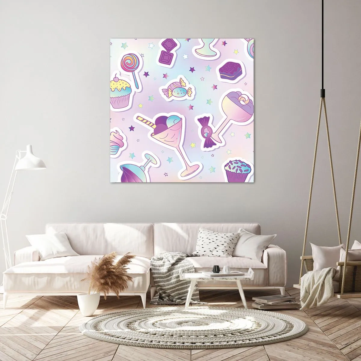 Obraz na płótnie - Żeby codziennie były urodziny - 50x50 cm