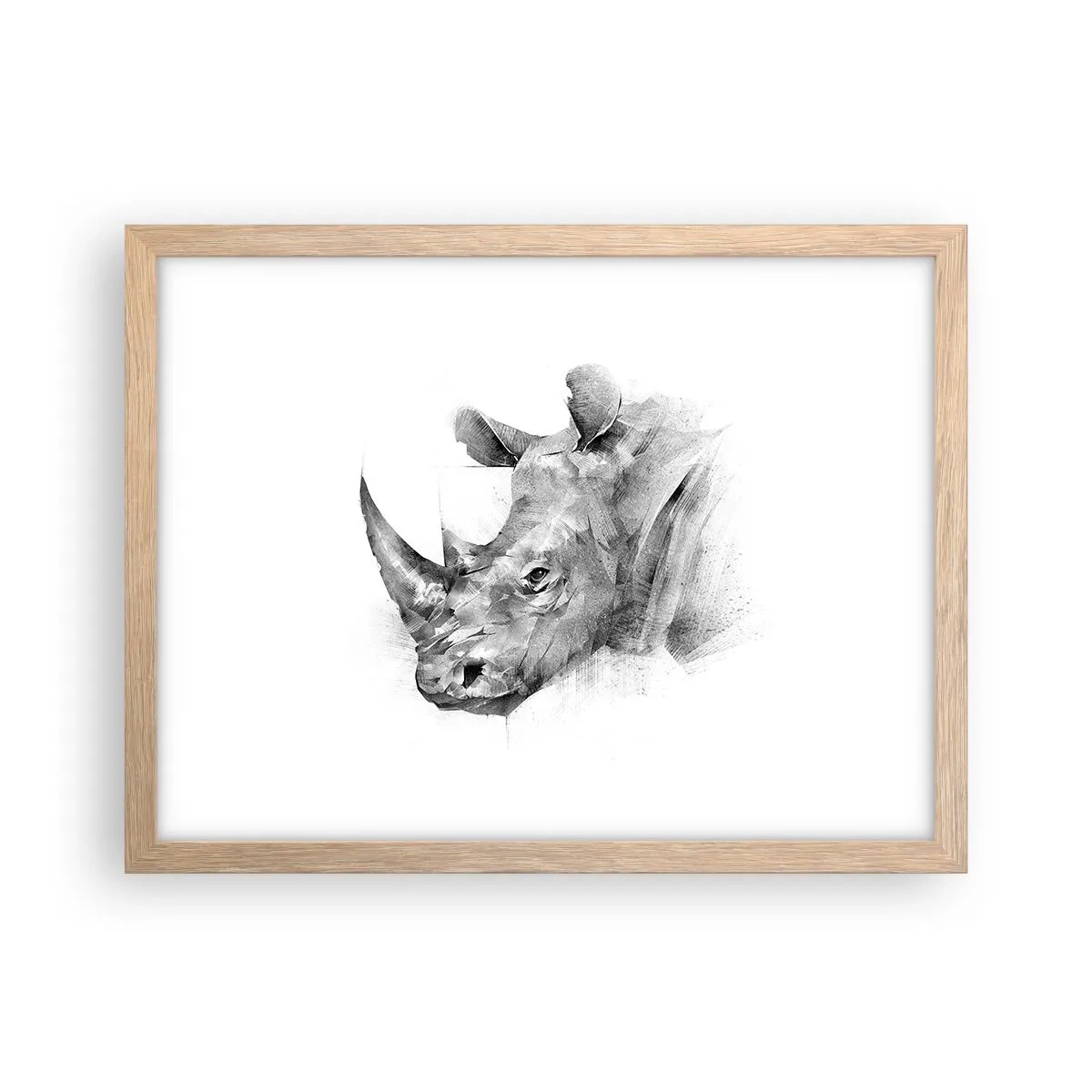 Plakat w ramie jasny dąb - Afrykański portret - 40x30 cm