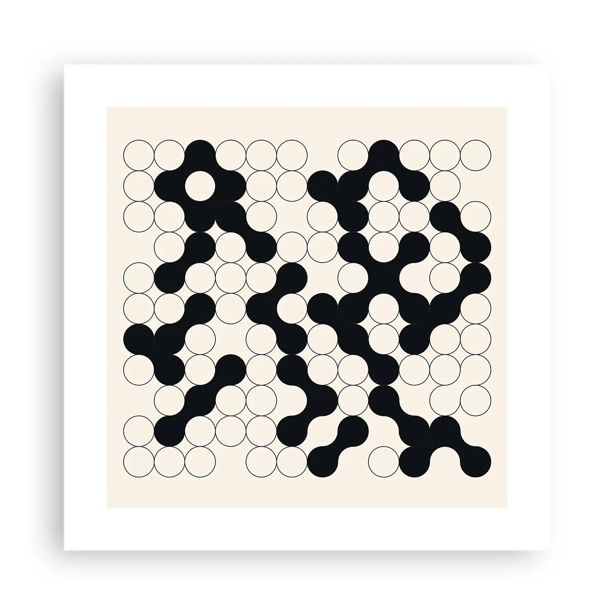 Plakat - Chińska gra – wariacja - 40x40 cm