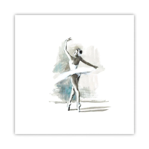 Plakat - Zaklęta w łabędzia - 30x30 cm