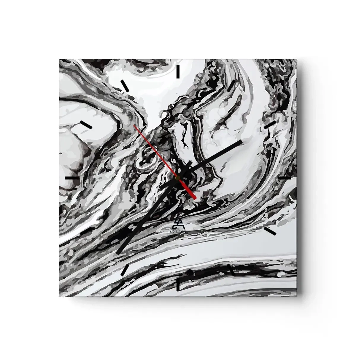 Zegar ścienny - Na poczatku był chaos - 40x40 cm