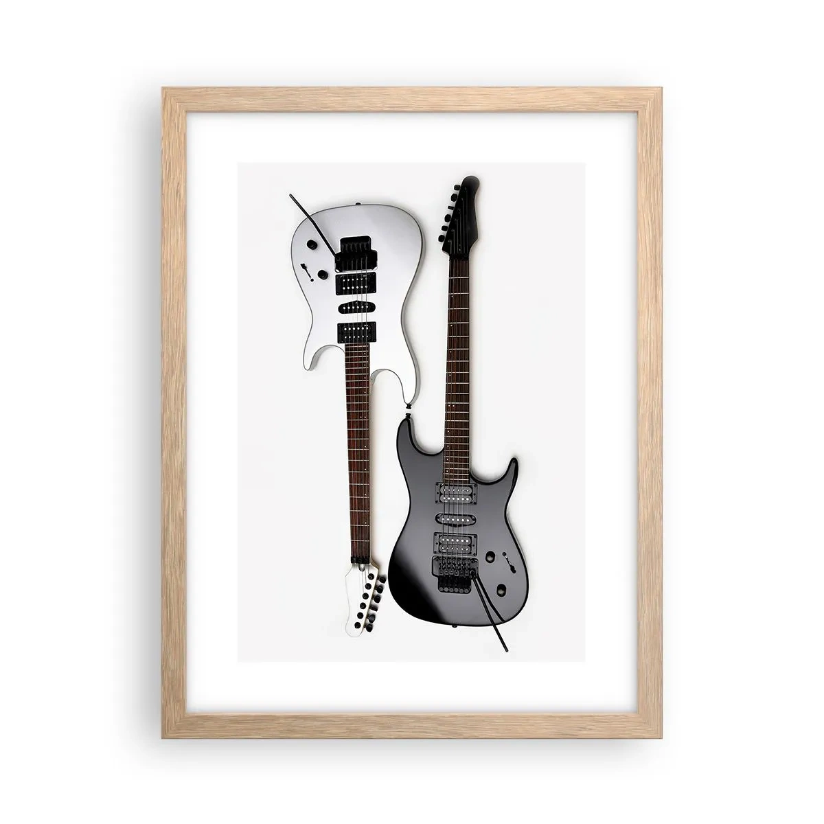 Plakat w ramie jasny dąb - Harmonia kształtów - 30x40 cm