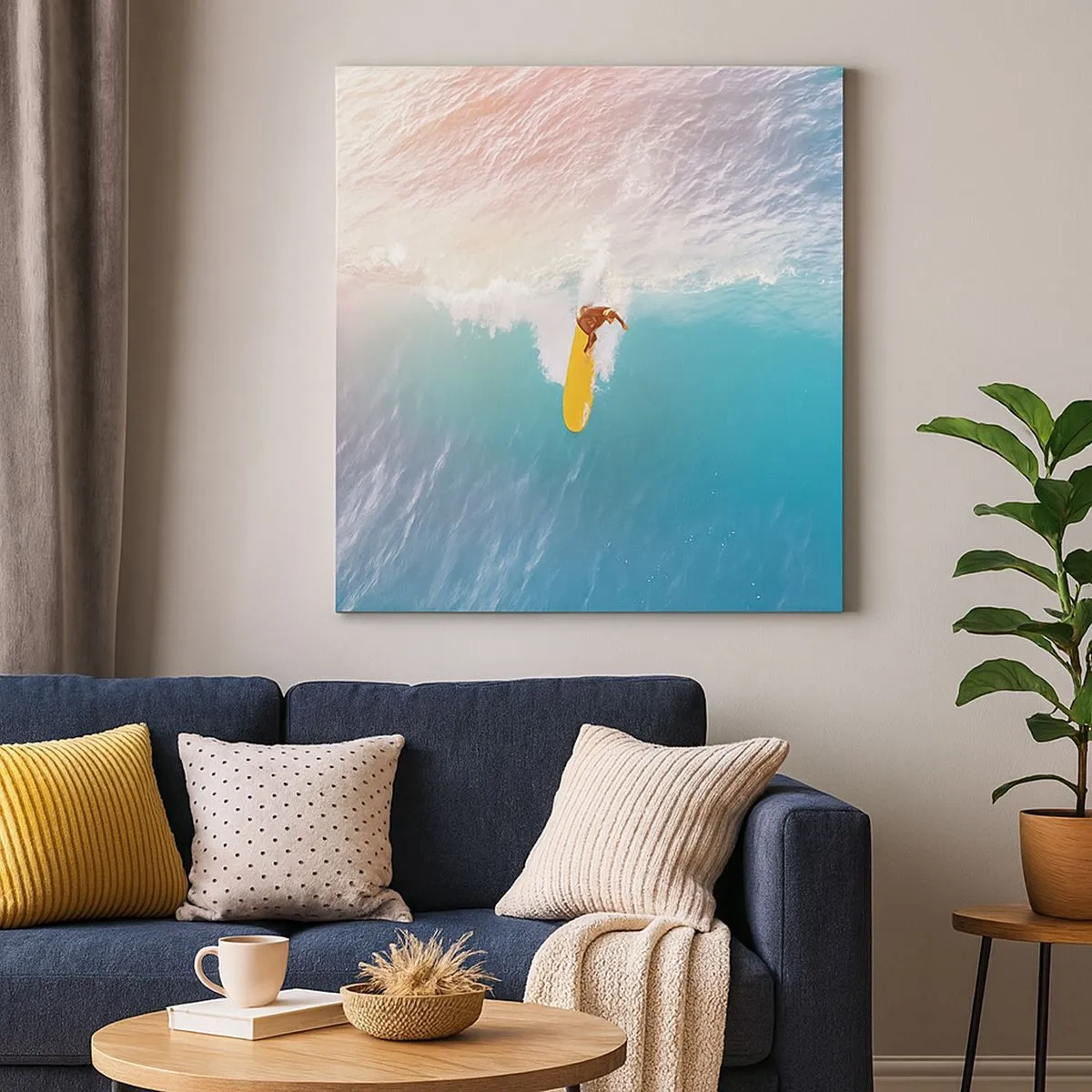 Obraz na płótnie - Oceaniczny jeździec - 30x30 cm