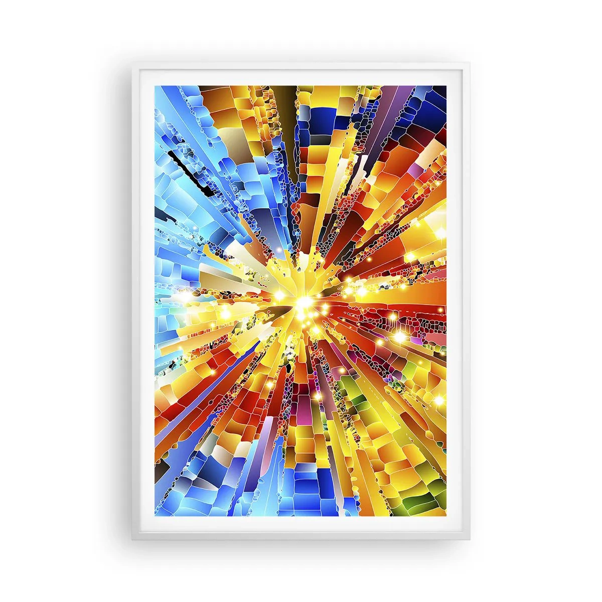 Plakat w białej ramie - In medias res - 70x100 cm