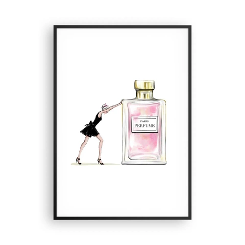 Plakat w czarnej ramie - Esencja kobiecości - 70x100 cm