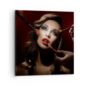 Obraz na płótnie - Piękna rozmarzona - 70x70 cm