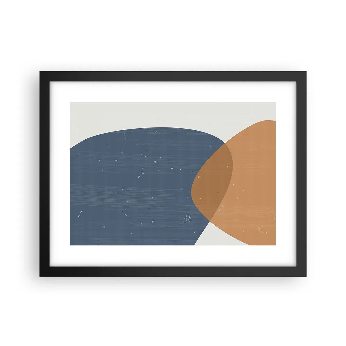 Plakat w czarnej ramie - Owale i wpływy - 40x30 cm