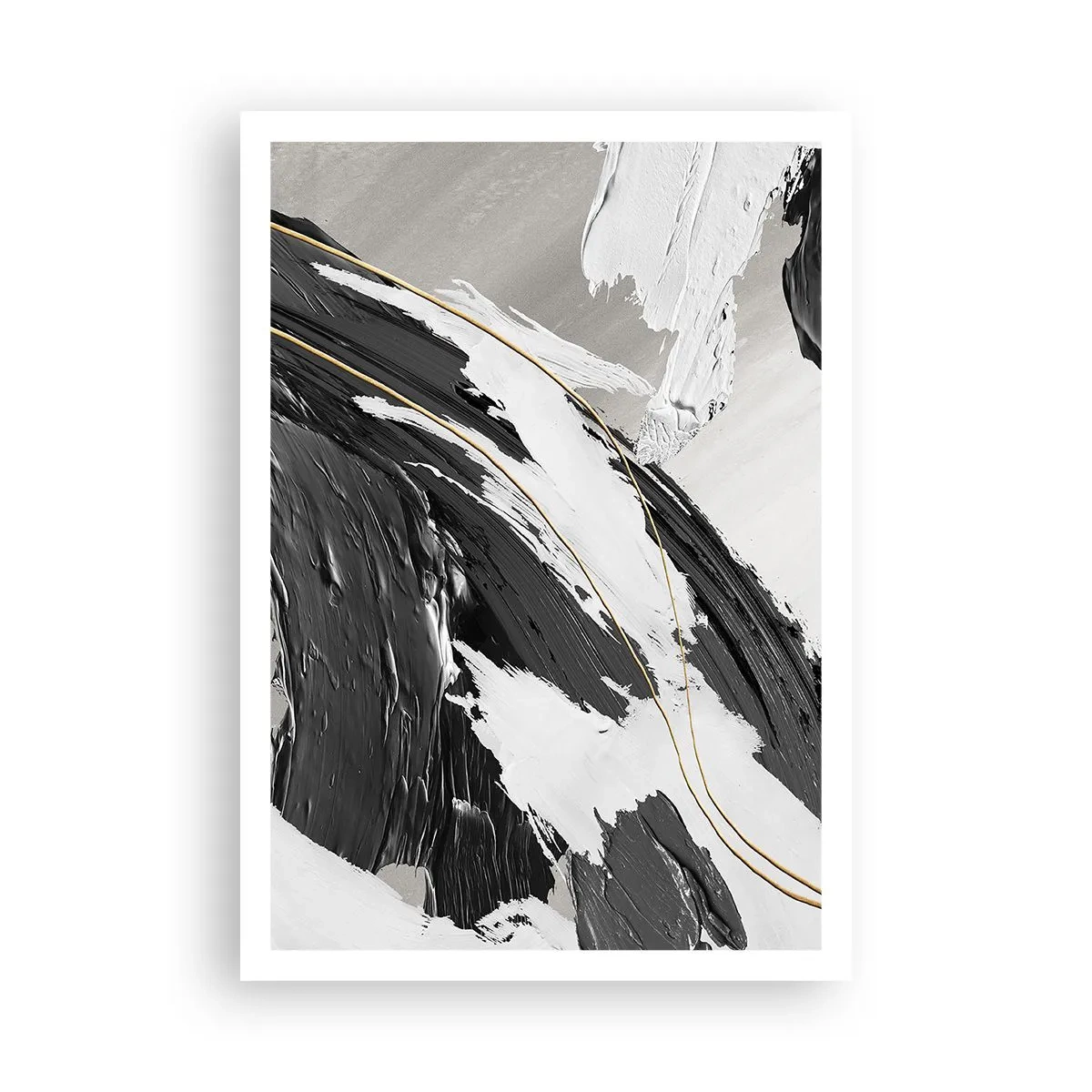 Plakat - Abstrakcja z rozmachem - 70x100 cm
