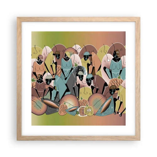 Plakat w ramie jasny dąb - Nadchodzi wielkie święto - 40x40 cm