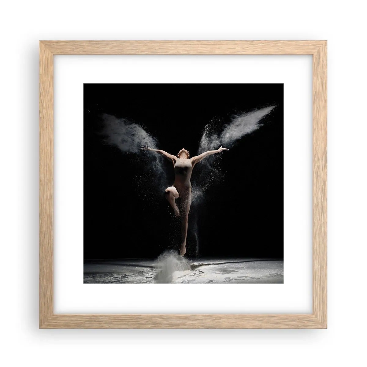 Plakat w ramie jasny dąb - Elfy istnieją - 30x30 cm