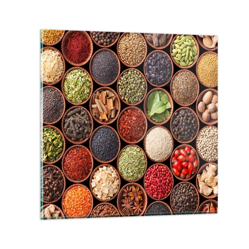 Obraz na szkle - Wszystkie smaki świata - 70x70 cm