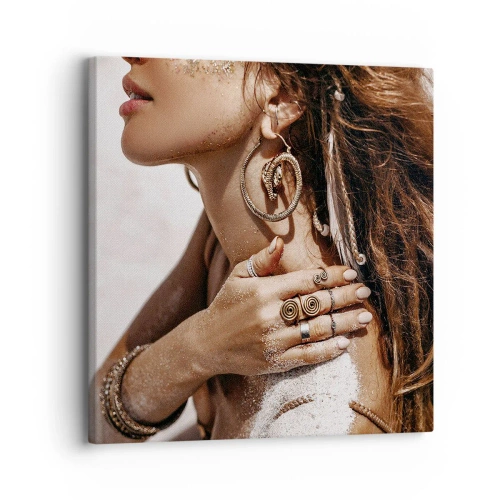 Obraz na płótnie - Królowa dzikiej plaży - 30x30 cm