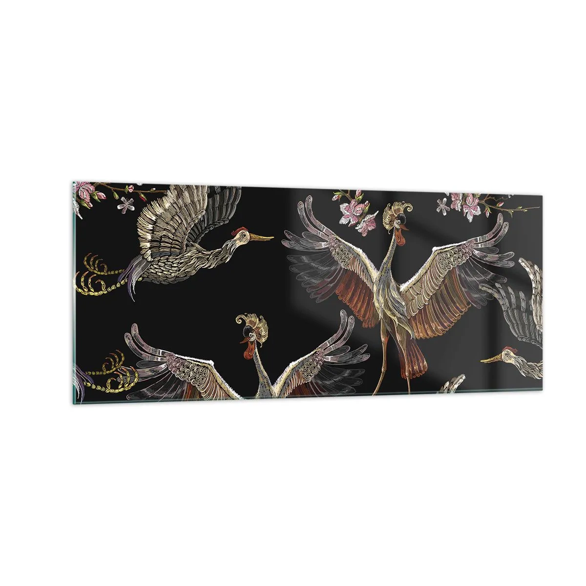 Obraz na szkle - Baśniowy ptak - 100x40 cm