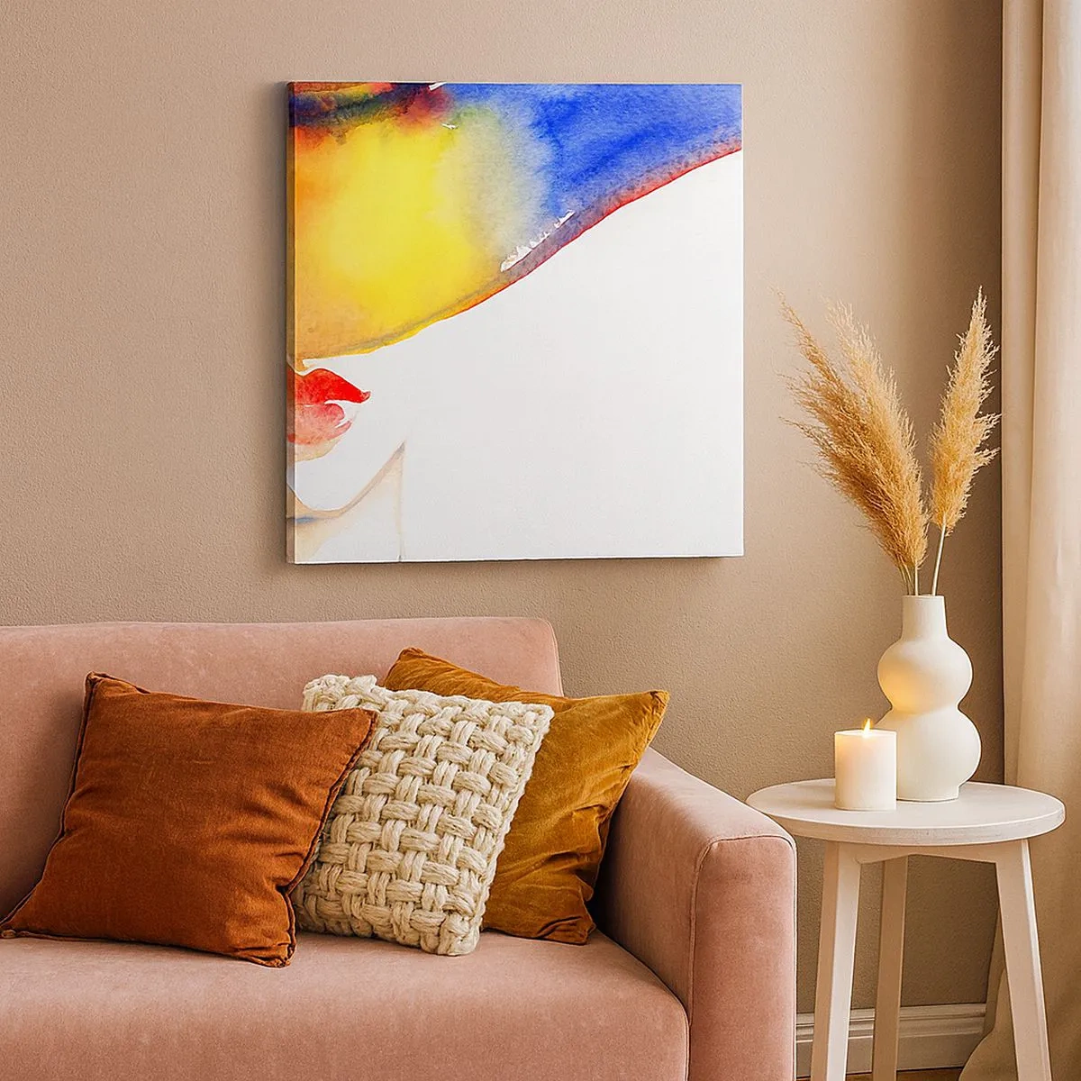 Obraz na płótnie - Portret damy - 30x30 cm