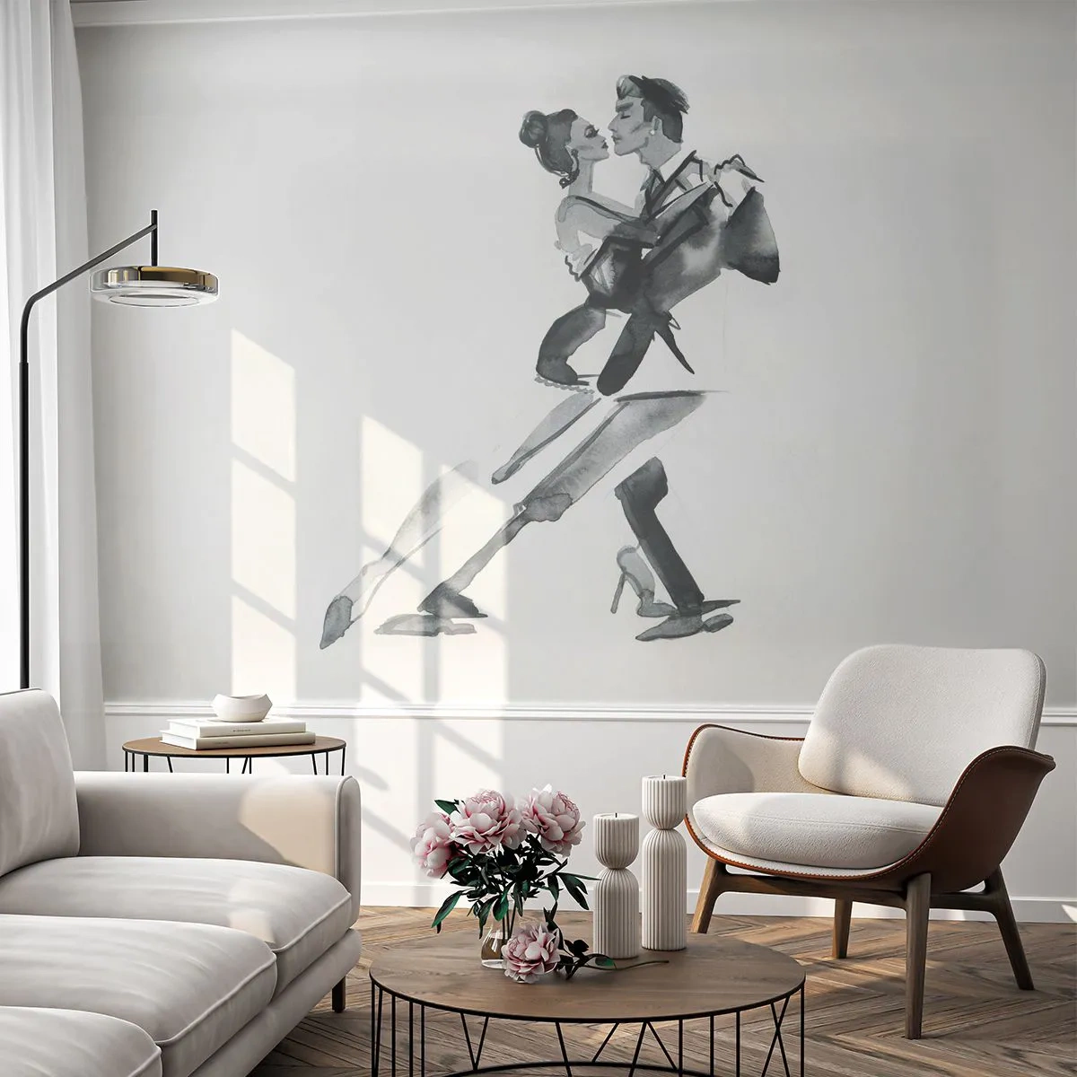 Fototapeta Premium Canvas - W jednym rytmie - Tango, Taniec, Tancerz - 500x350 cm