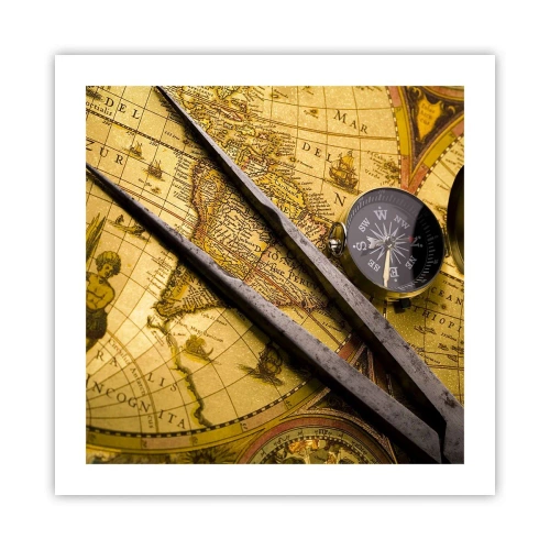 Plakat - Gdze te skarby? - 50x50 cm