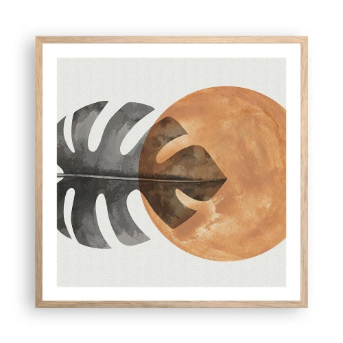 Plakat w ramie jasny dąb - Zawsze słońce - 60x60 cm