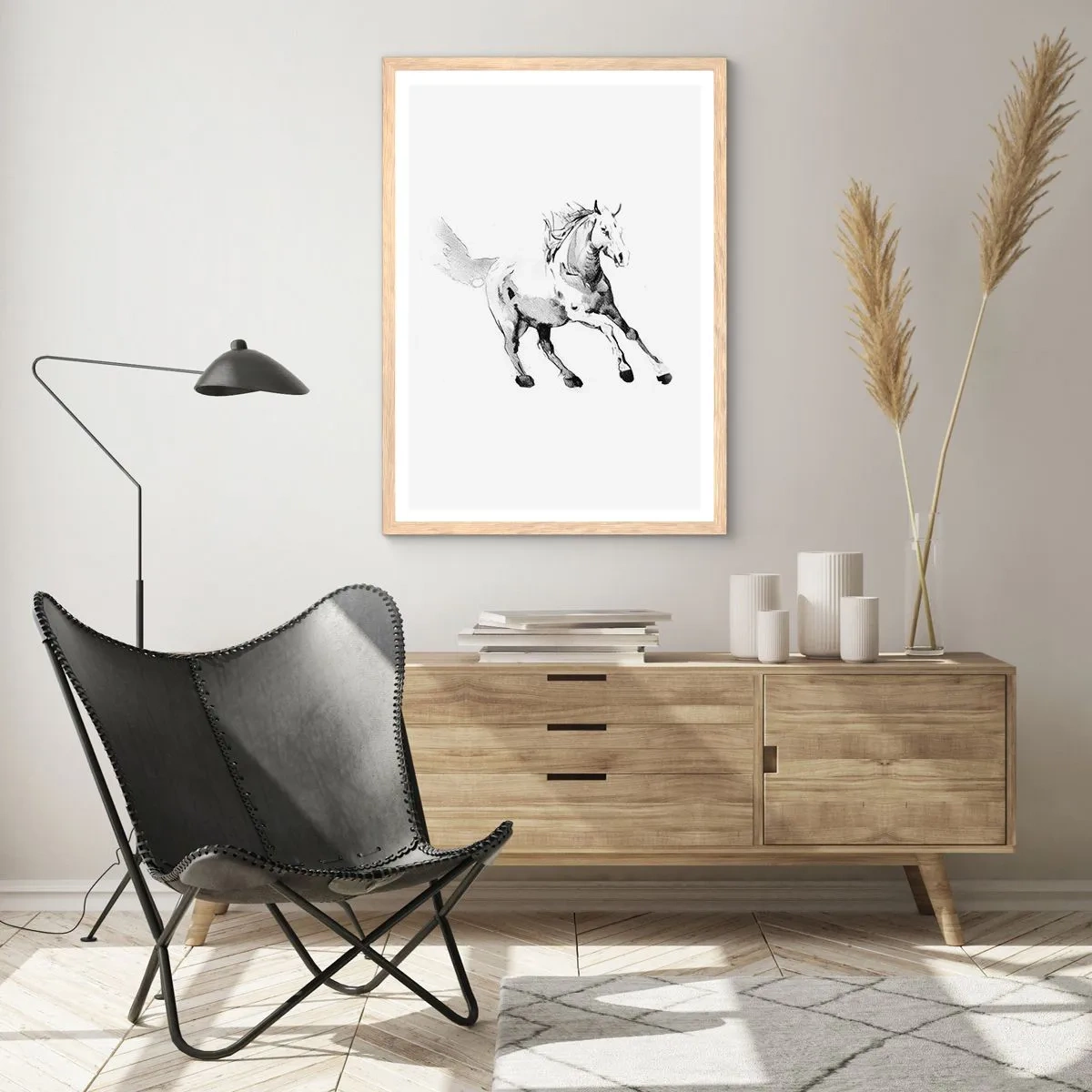 Plakat w ramie jasny dąb - Nieujarzmiona dusza - 70x100 cm
