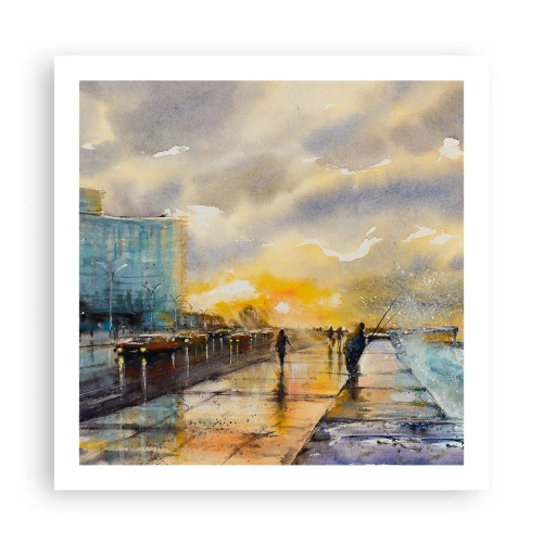 Plakat - Życie na brzegu - 60x60 cm