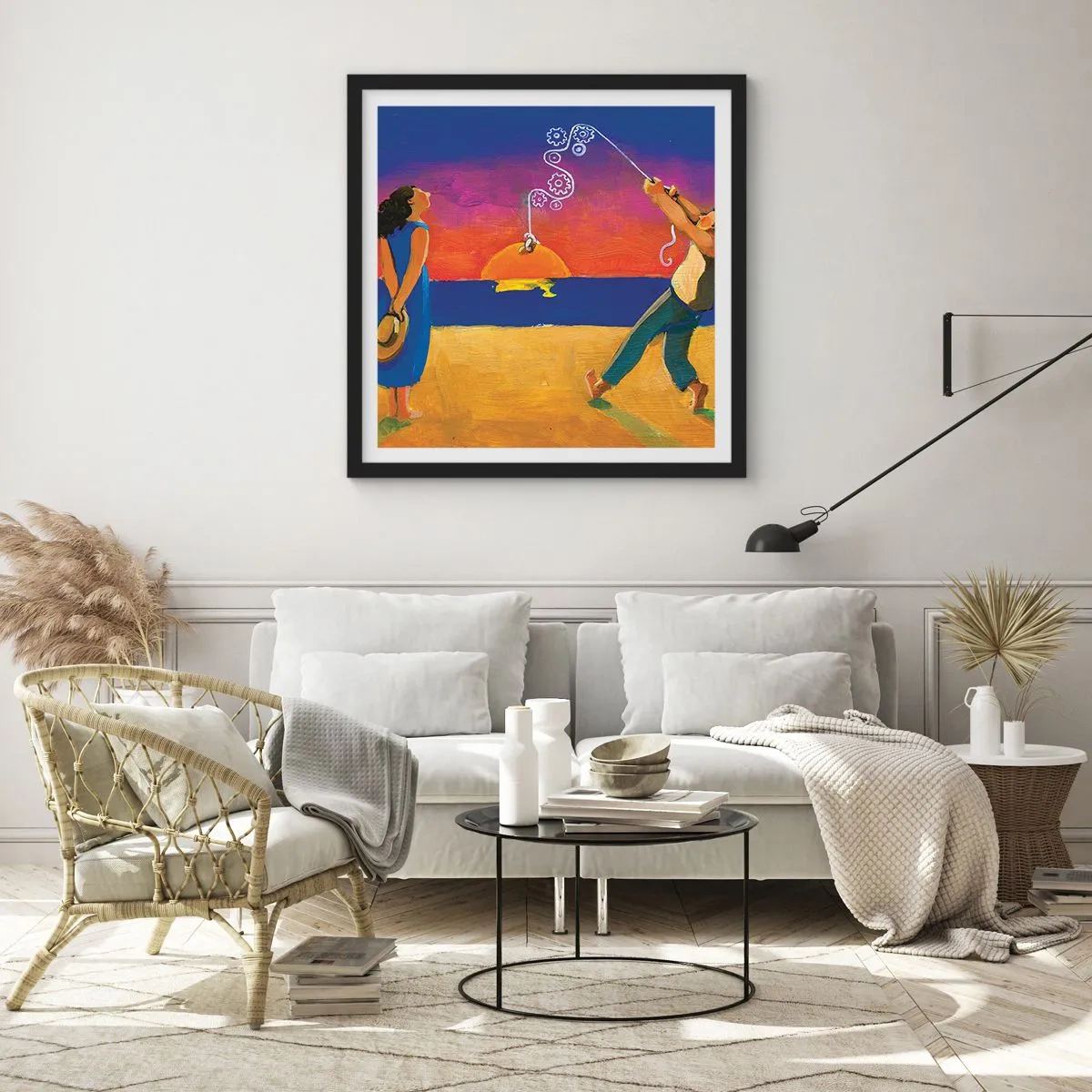 Plakat w czarnej ramie - Więcej niż gwiazdka z nieba - 50x50 cm