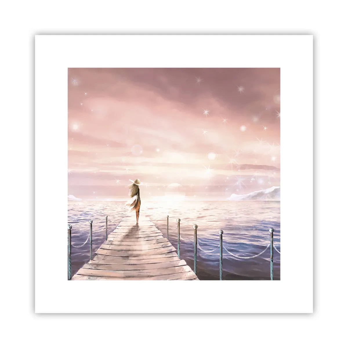 Plakat - W świetle marzenia - 30x30 cm