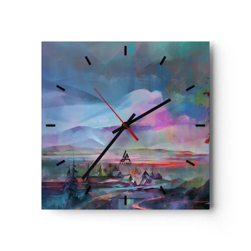 Zegar ścienny - Pod życzliwym niebem - 40x40 cm