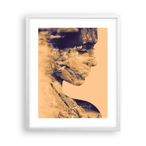 Plakat w białej ramie - Piękna z natury - 40x50 cm
