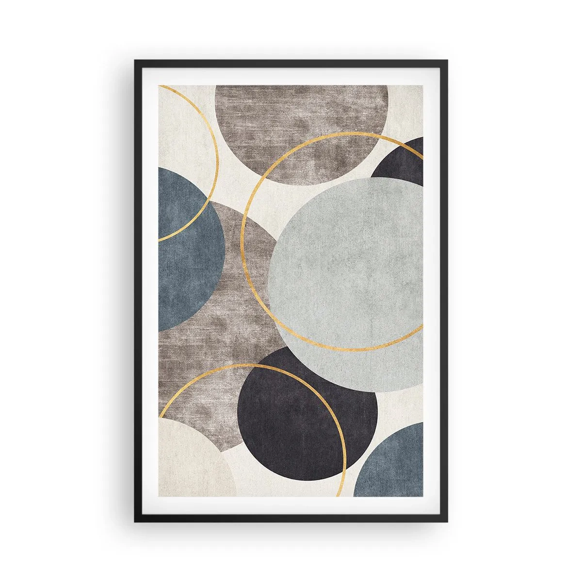 Plakat w czarnej ramie - Koło za kołem - 61x91 cm