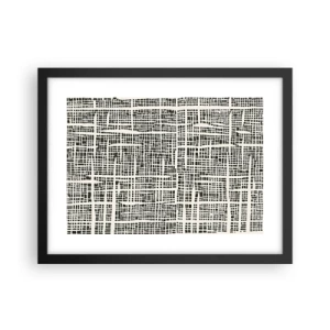 Plakat w czarnej ramie - Kompozycja utkana - 40x30 cm