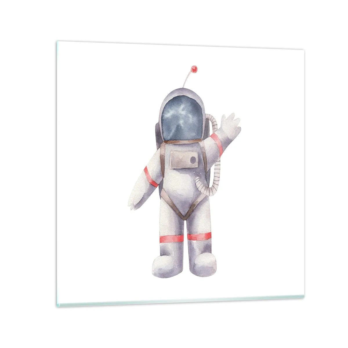 Obraz na szkle - To na razie! - 40x40 cm