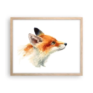 Plakat w ramie jasny dąb - Ostrożności nigdy za wiele - 50x40 cm