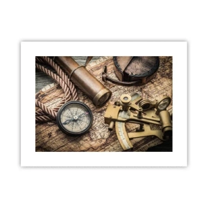 Plakat - Wyznacz kurs - 40x30 cm