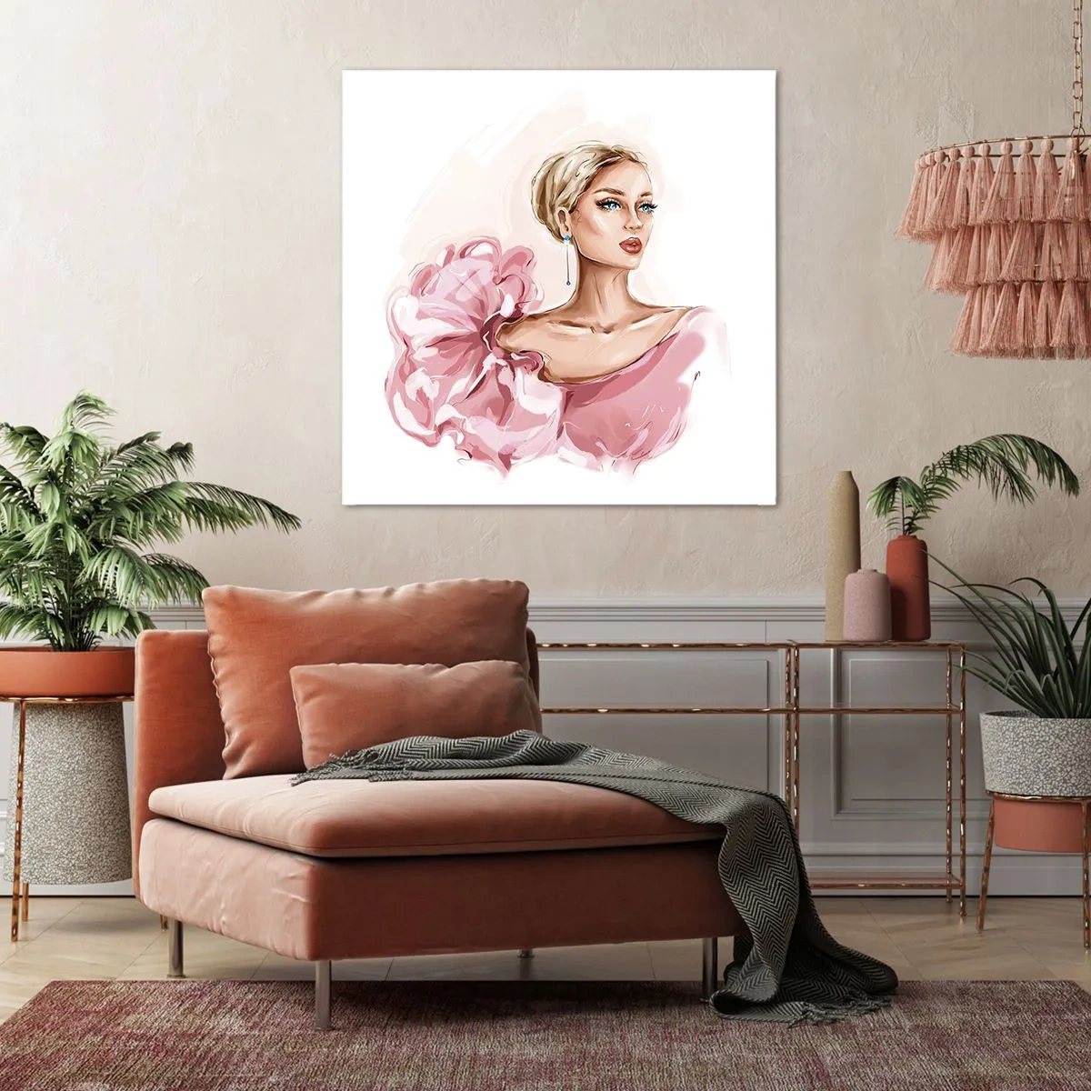 Obraz na płótnie - Jak  malowana… - 70x70 cm