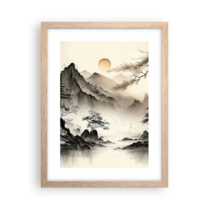 Plakat w ramie jasny dąb - Niepowtarzalny urok orientu - 30x40 cm