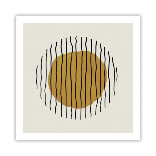 Plakat - Abstrakcja drżąca od żaru - 60x60 cm