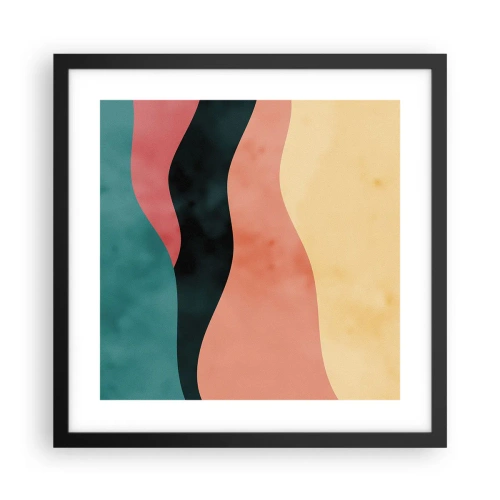 Plakat w czarnej ramie - Zgodna niezgodność - 40x40 cm