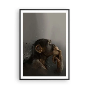 Plakat w czarnej ramie - Z pewnością myśliciel - 70x100 cm