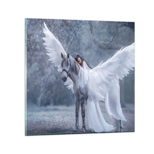 Obraz na szkle - Natchniona chwila - 40x40 cm