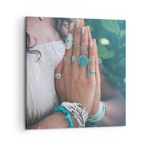 Obraz na płótnie - Witaj w centrum bytu - 60x60 cm